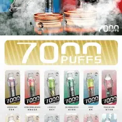 Products 27 Hebat 7000 Puffs煙桿 喜貝7000口抛棄式電子煙