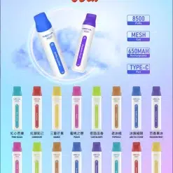 魅嗨小白條 MEHA VBar 8500口拋棄式電子煙 台灣現貨 122 魅嗨小白條 MEHA VBar 8500口拋棄式電子煙 台灣現貨 商品圖片
